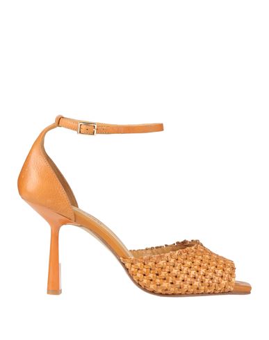 Elvio Zanon Woman Sandals Tan Size 10 Soft Leather In Brown