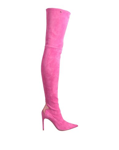 Elisabetta Franchi Woman Knee Boots Magenta Size 10 Soft Leather