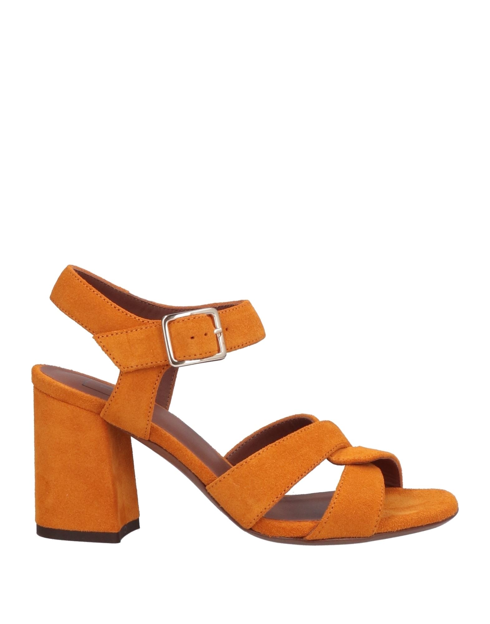 L'autre Chose L' Autre Chose Woman Sandals Orange Size 11 Leather