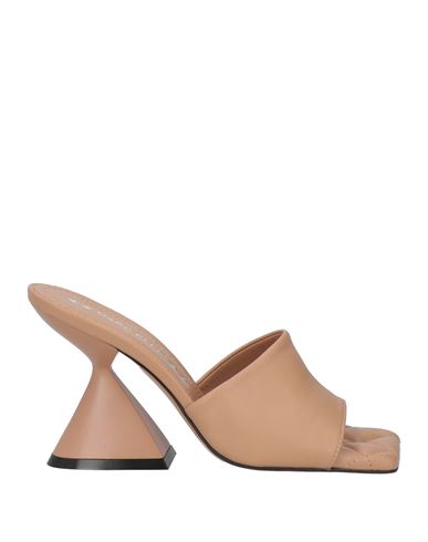 Shop Marc Ellis Woman Sandals Camel Size 6 Soft Leather In Beige