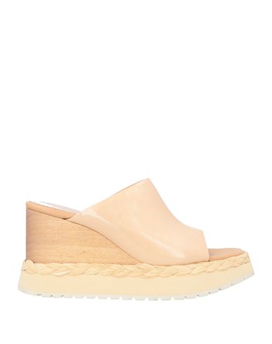 Paloma Barceló Woman Espadrilles Sand Size 8 Soft Leather In Beige