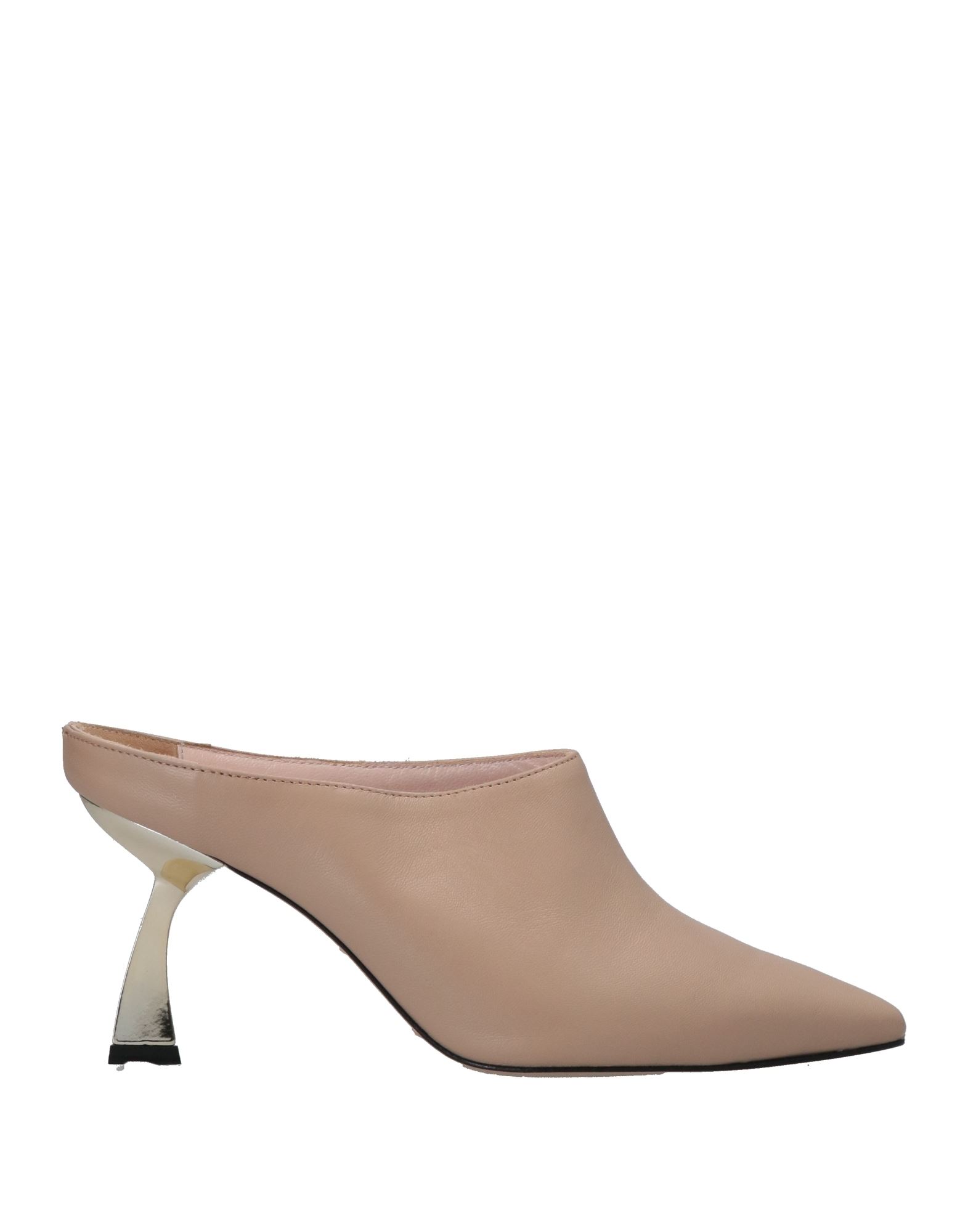 Ncub Woman Mules & Clogs Beige Size 8 Soft Leather
