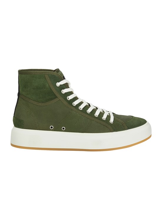  STONE ISLAND S0440 LEATHER SHOES Shoe. Man Olive Green