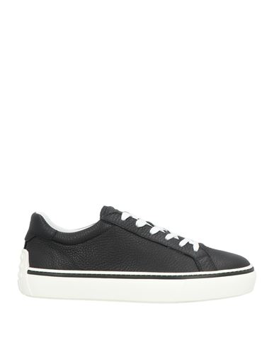 Tod's Man Sneakers Black Size 7 Calfskin In Black