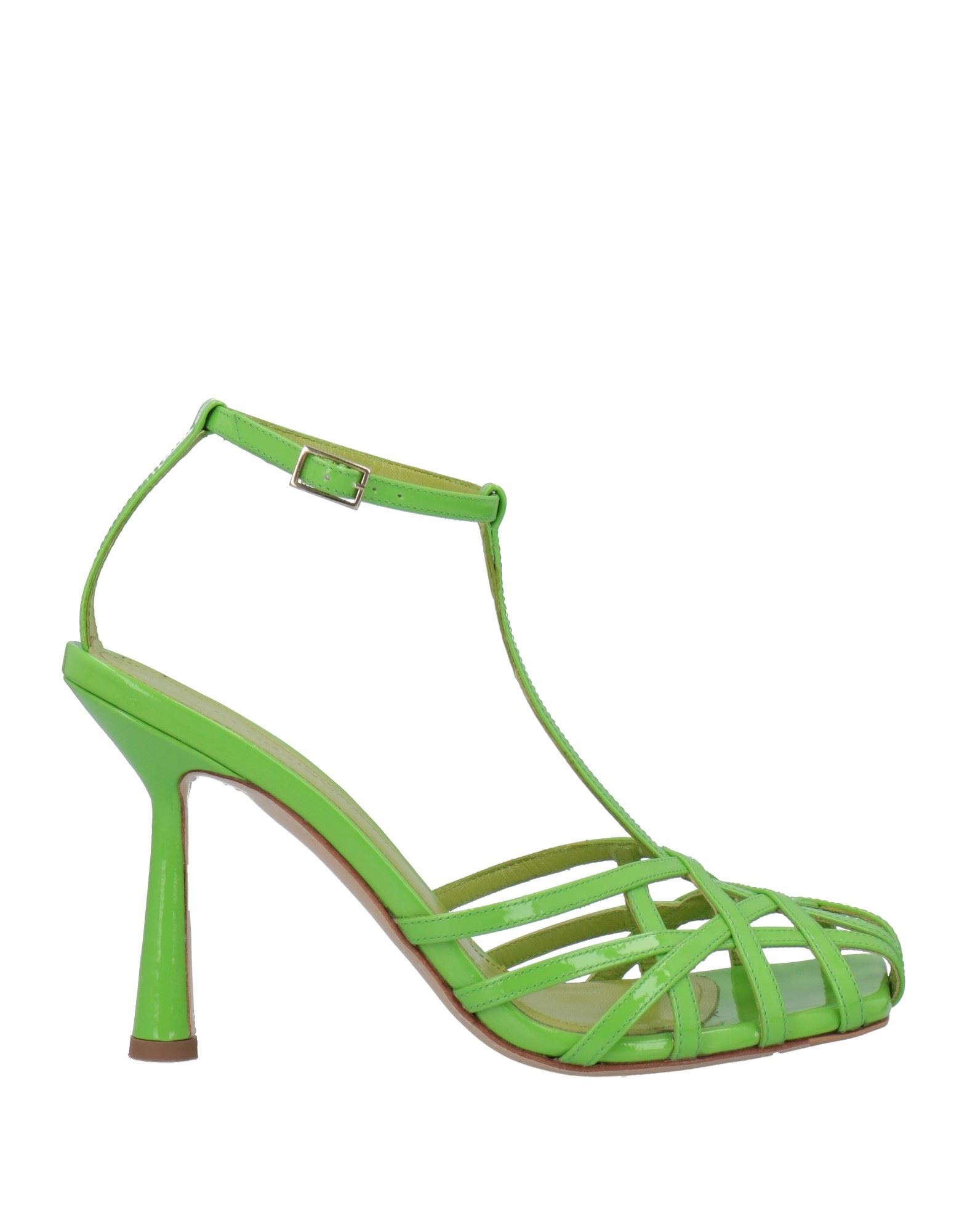 Shop Aldo Castagna Woman Sandals Green Size 6 Soft Leather