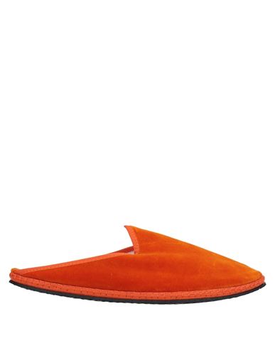 Le Papù Woman Mules & Clogs Orange Size 6 Textile Fibers In Orange