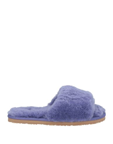 Mou Woman Sandals Lilac Size 8 Shearling In Purple