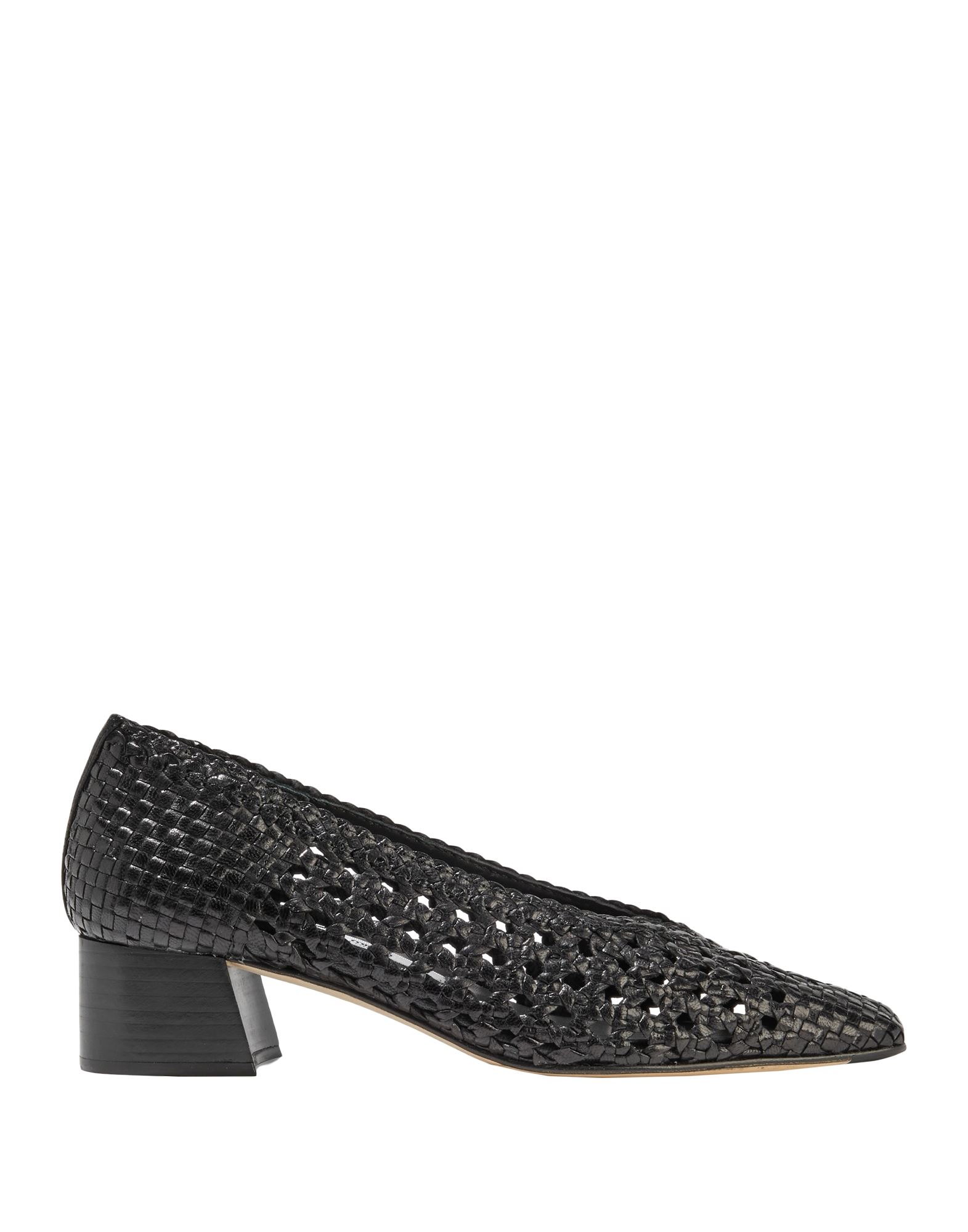 Miista 40mm Woven-leather Pumps In Black