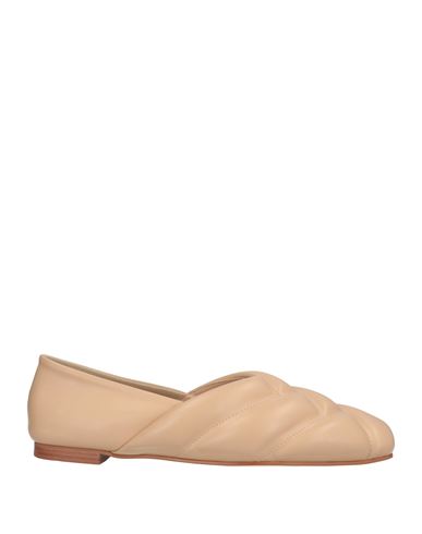 Danse Lente Woman Ballet Flats Beige Size 10 Soft Leather