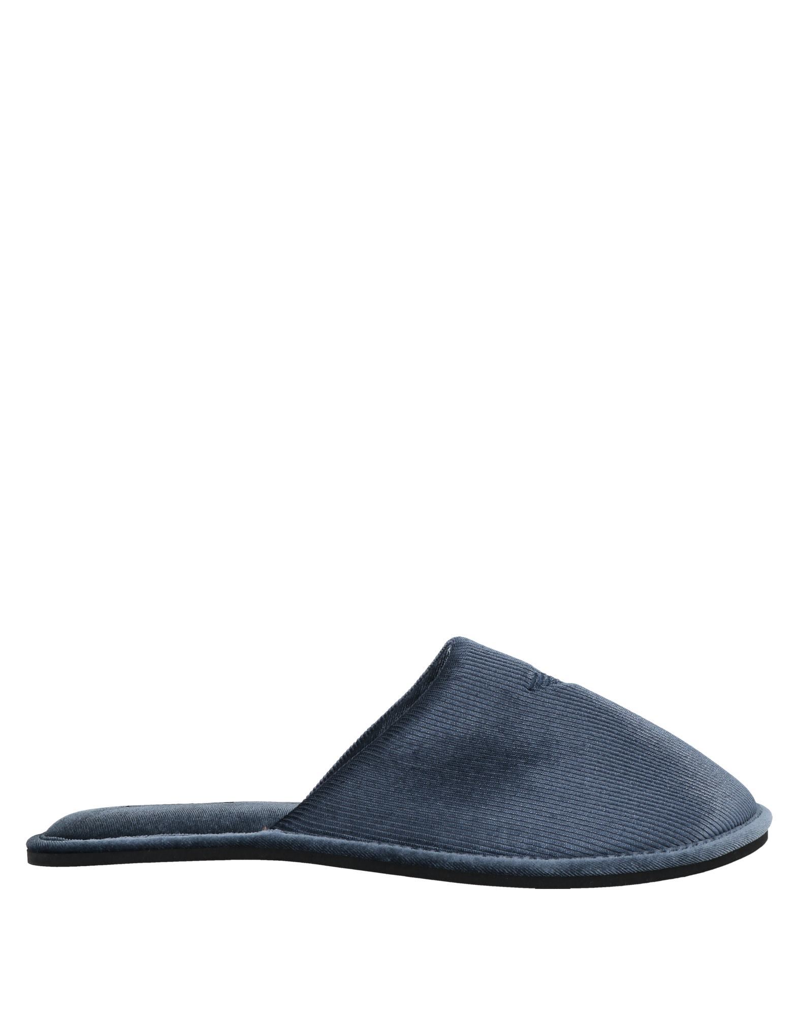 Emporio Armani Slippers In Dark Blue | ModeSens