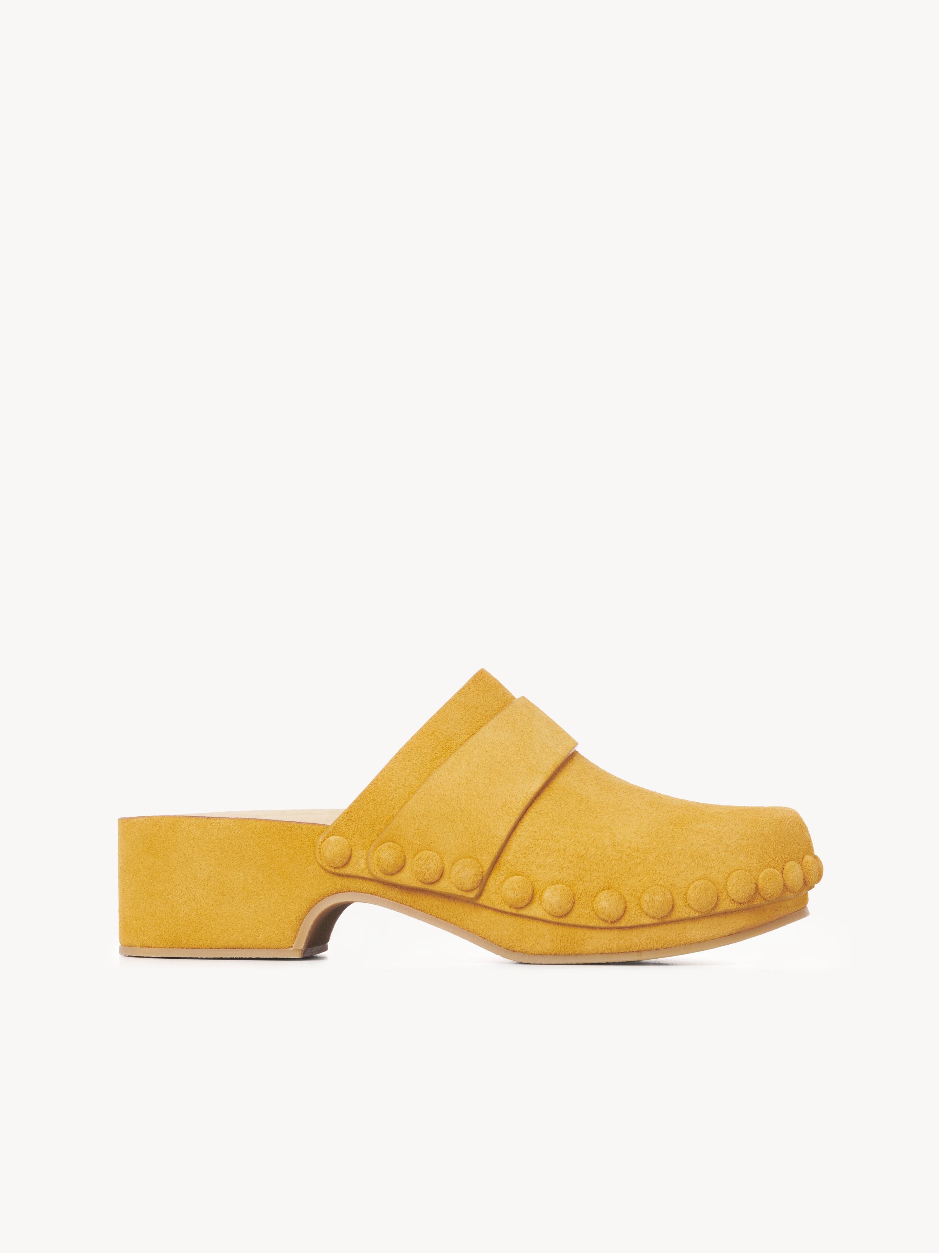 Chloé Joy Clog In Saffron Orange | ModeSens