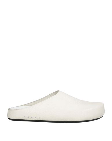 Marni Man Mules & Clogs Ivory Size 8 Soft Leather