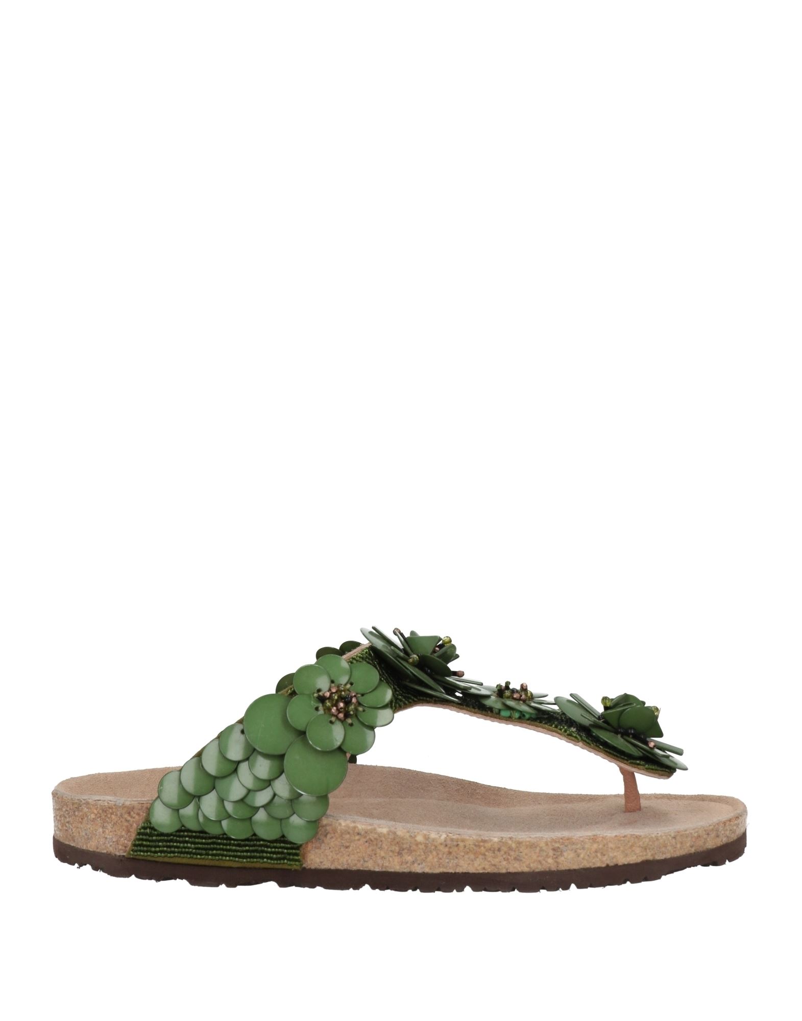 Maliparmi Toe Strap Sandals In Green