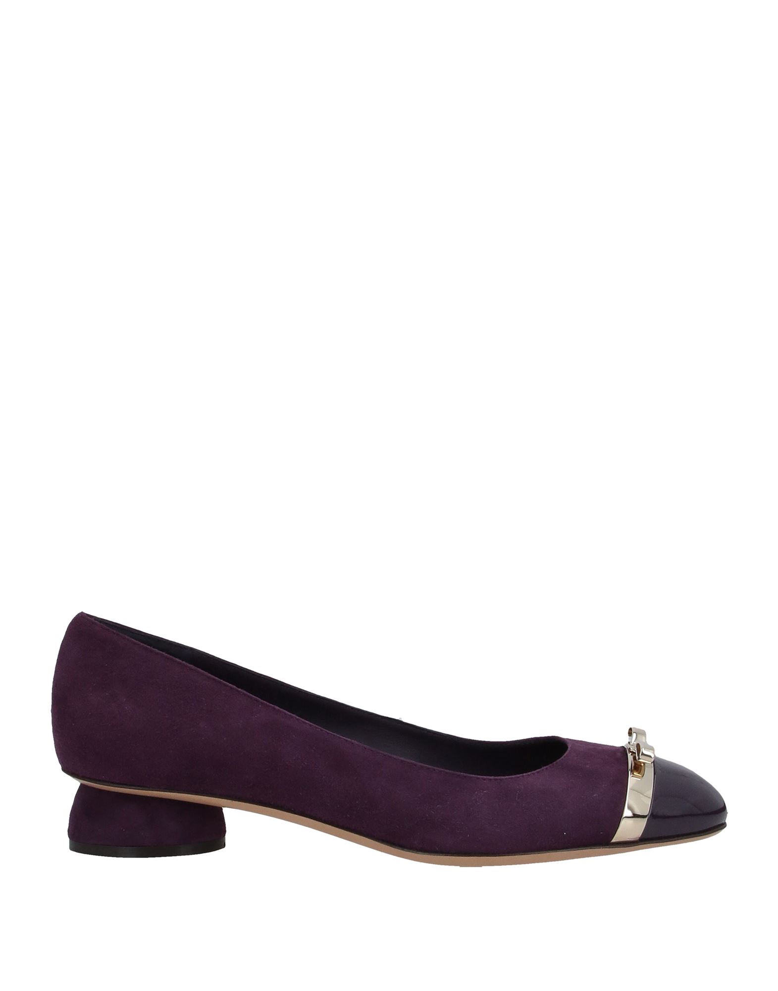 Ferragamo Ballet Flats In Purple