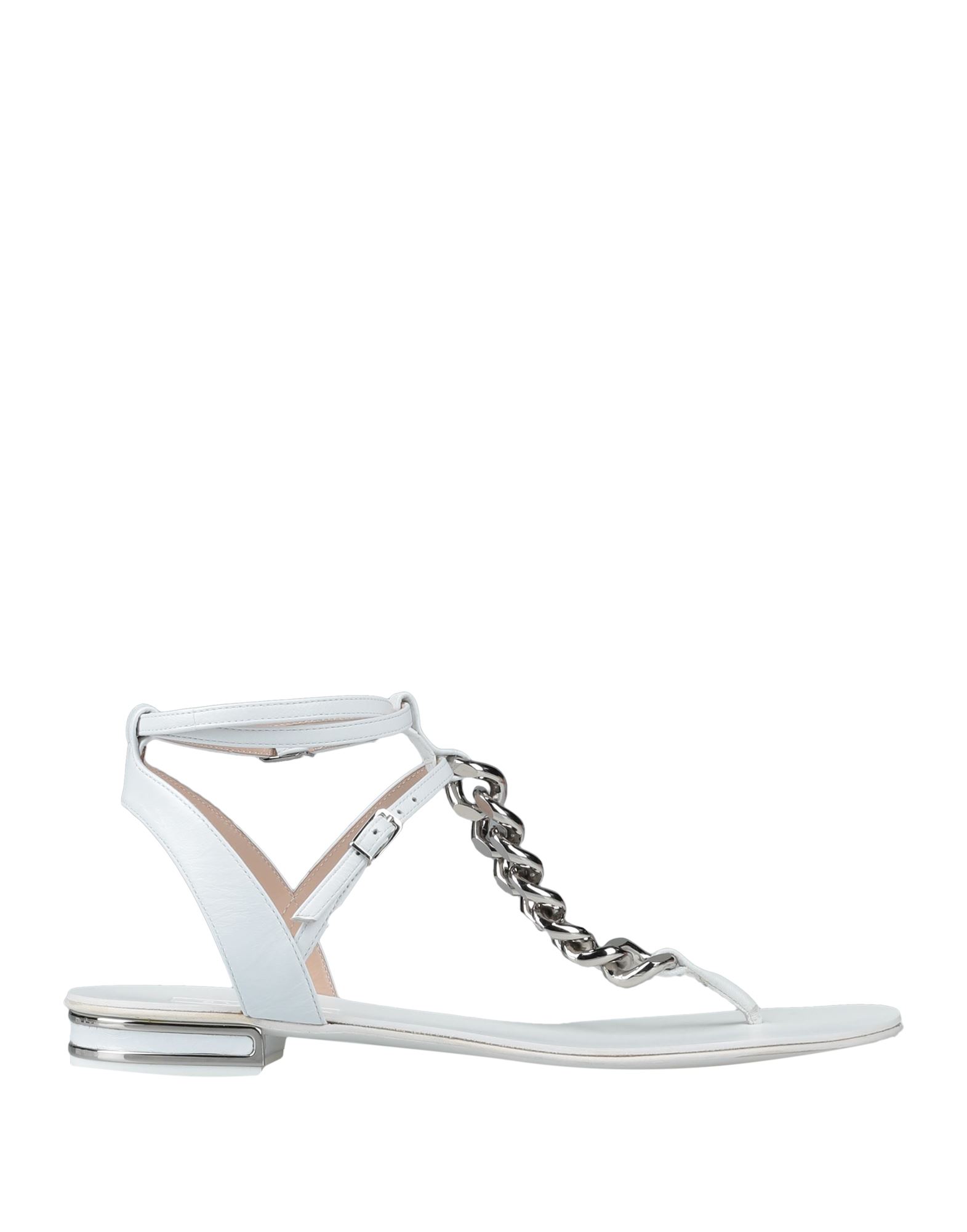 Casadei Toe Strap Sandals In White
