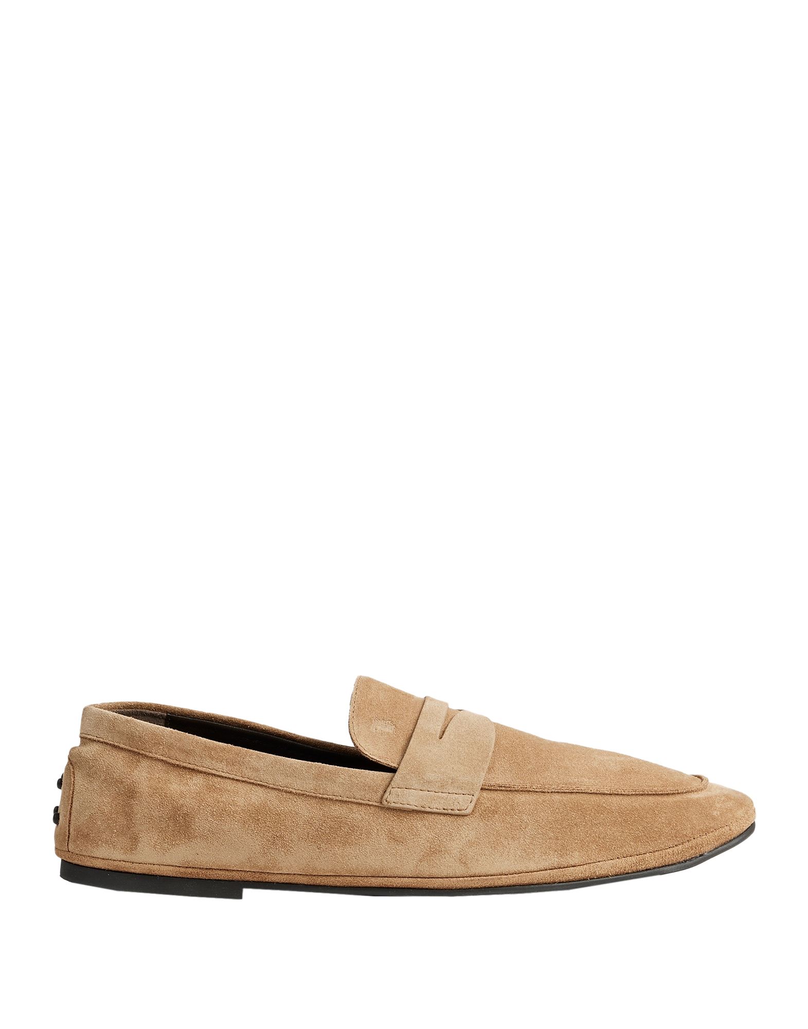 Tod's Man Loafers Light Brown Size 12 Soft Leather In Beige