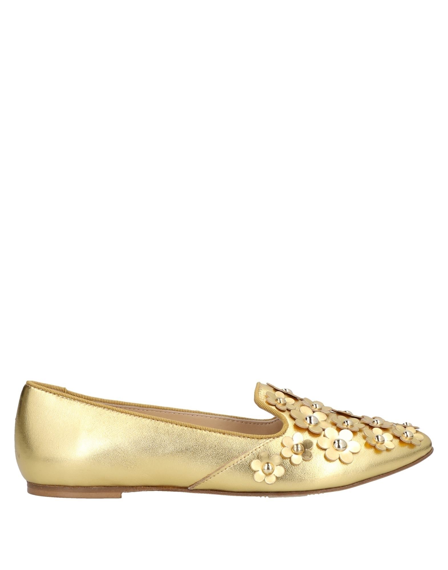 Moschino Cheap And Chic Loafers In Gold