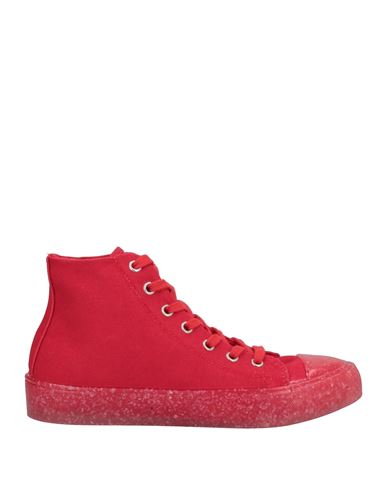 Love Moschino Woman Sneakers Red Size 9 Textile Fibers