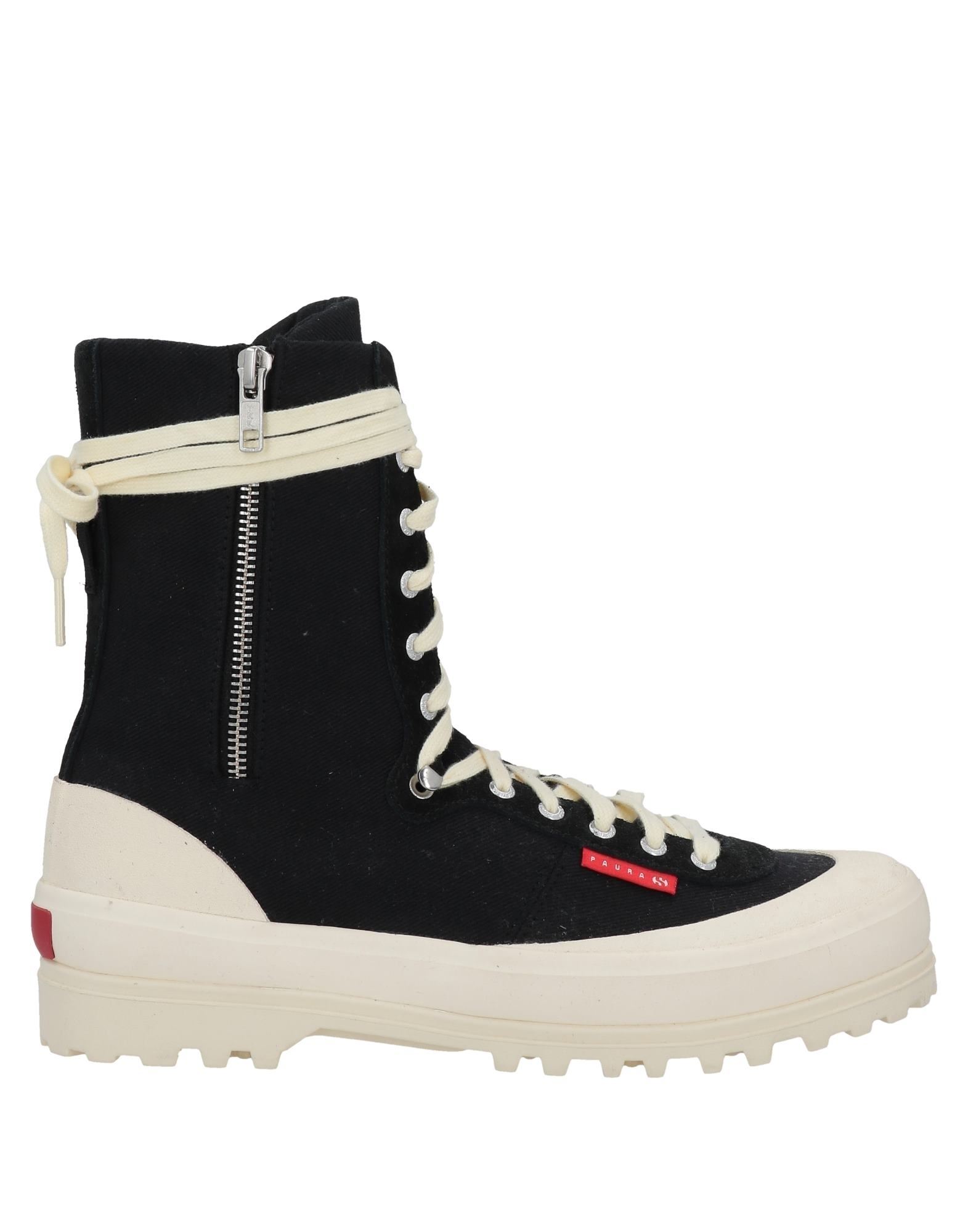 Paura X Superga Ankle Boots In Black