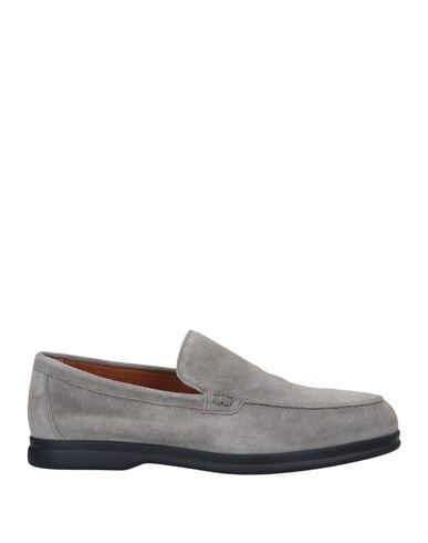 Doucal's Man Loafers Grey Size 9 Soft Leather