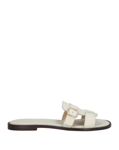 Doucal's Woman Sandals Cream Size 7 Leather In White