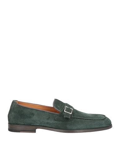 Doucal's Man Loafers Dark Green Size 11 Soft Leather