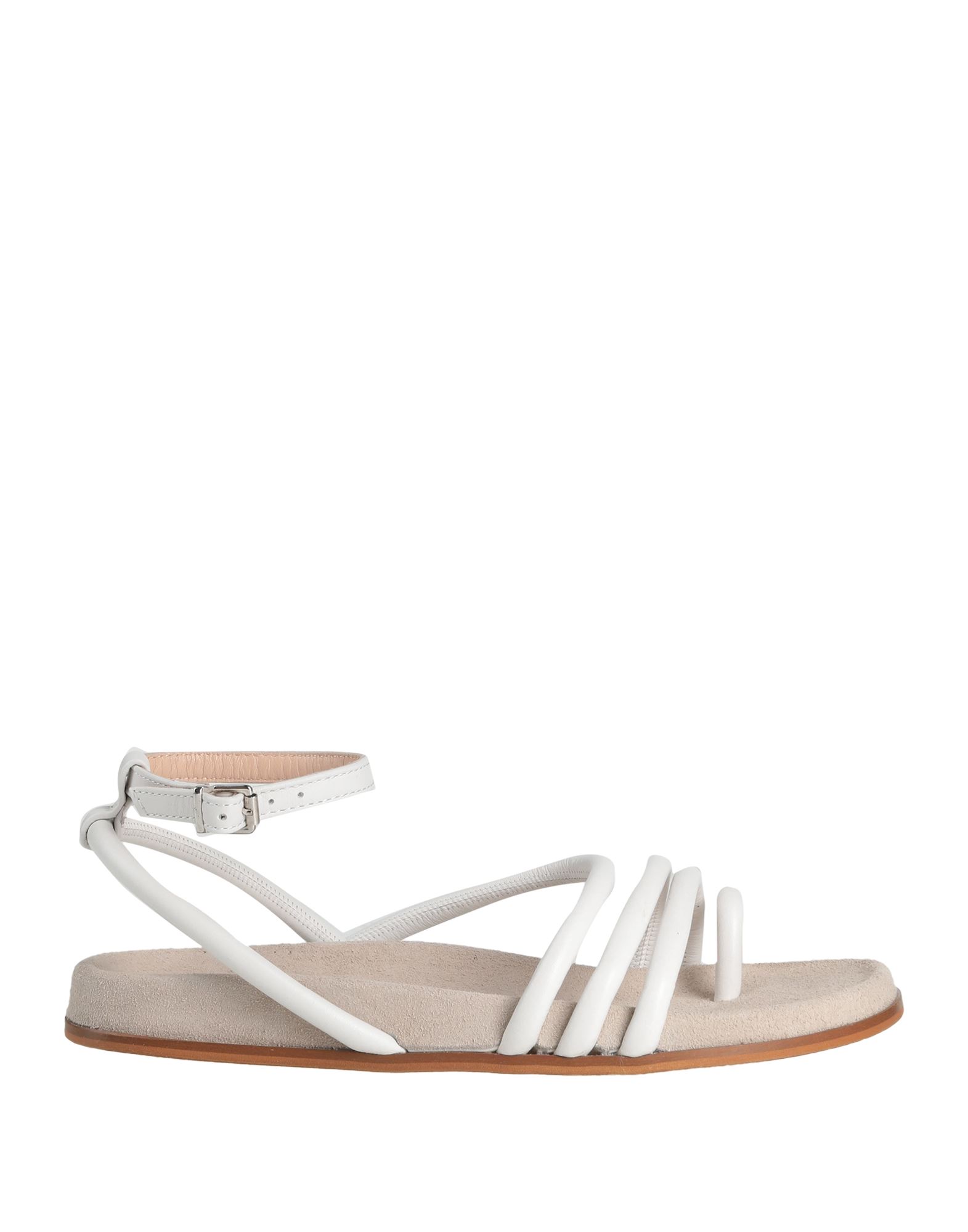 Janet & Janet Toe Strap Sandals In White
