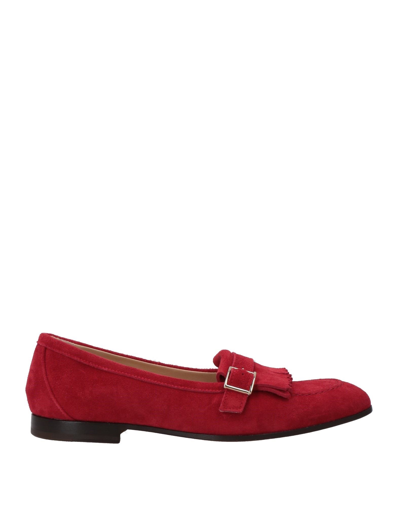 Doucal's Woman Loafers Red Size 10 Soft Leather