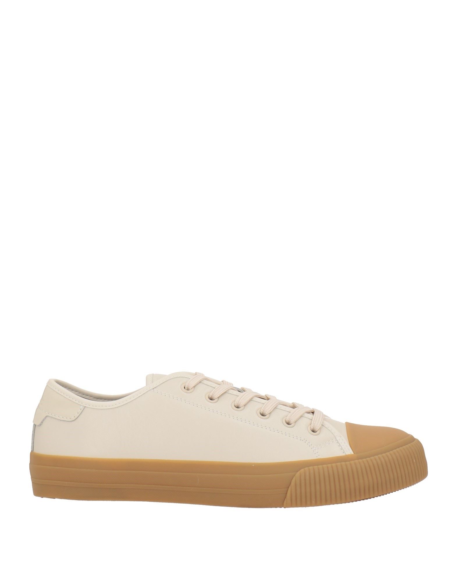 Shop Sandro Man Sneakers Off White Size 9 Soft Leather