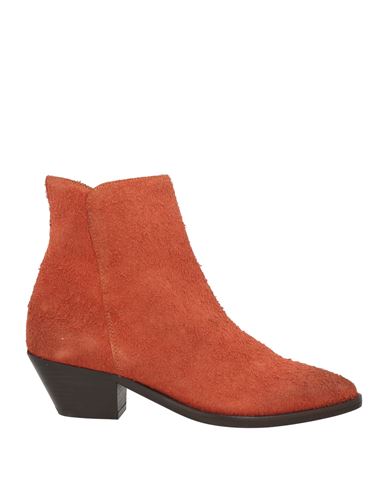 Carmens Woman Ankle Boots Orange Size 7 Soft Leather