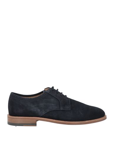 Tod's Man Lace-up Shoes Midnight Blue Size 6.5 Leather In Blue