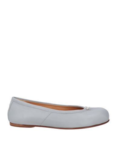 Maison Margiela Woman Ballet Flats Sky Blue Size 5 Soft Leather In Blue