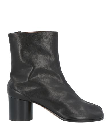 Maison Margiela Woman Ankle Boots Black Size 9 Soft Leather