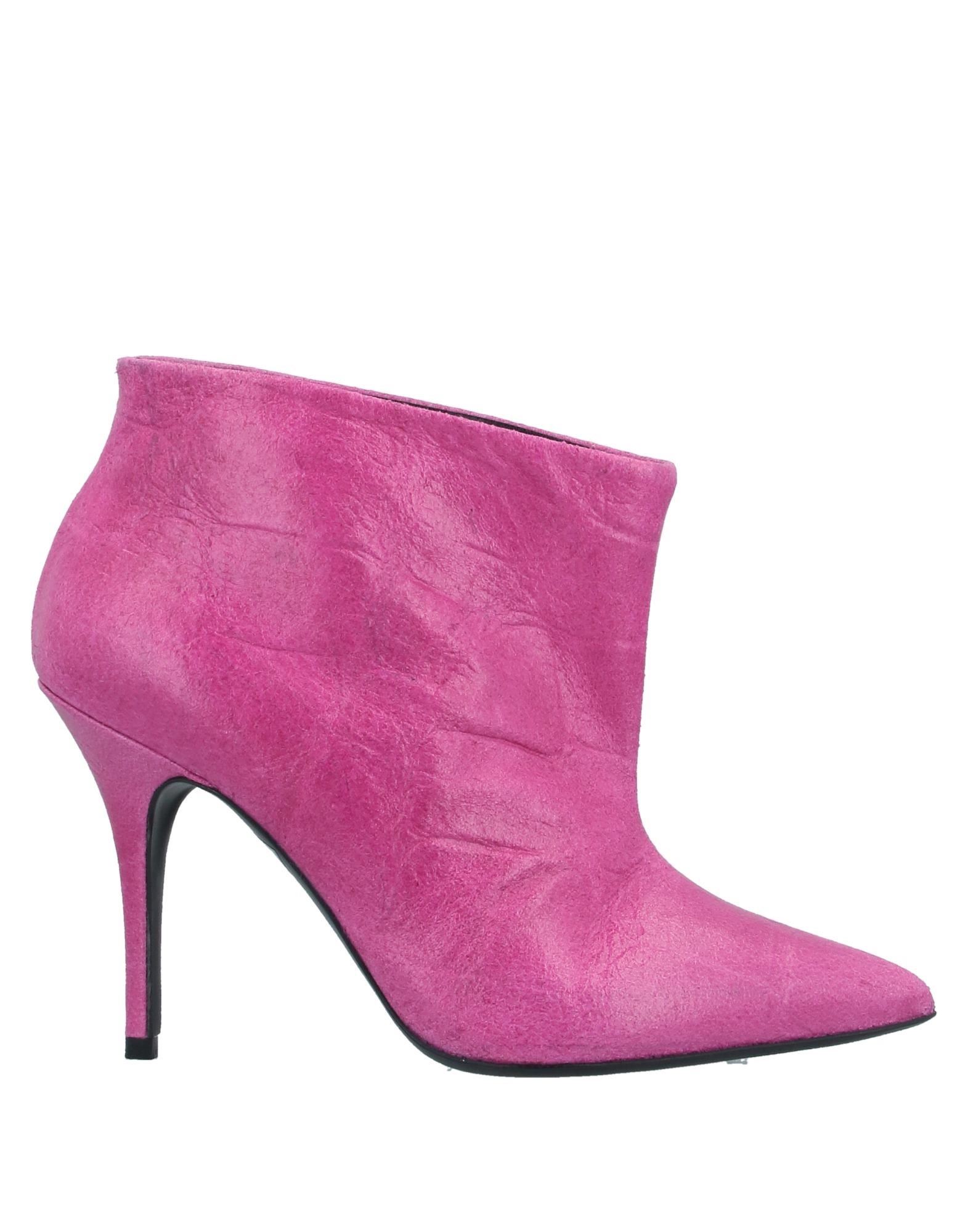fuchsia ankle boots