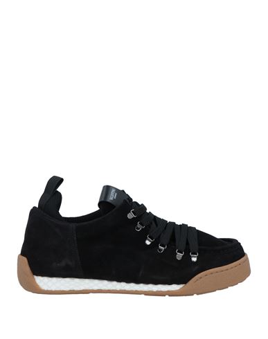 Valentino Garavani Man Sneakers Black Size 9 Soft Leather, Textile Fibers