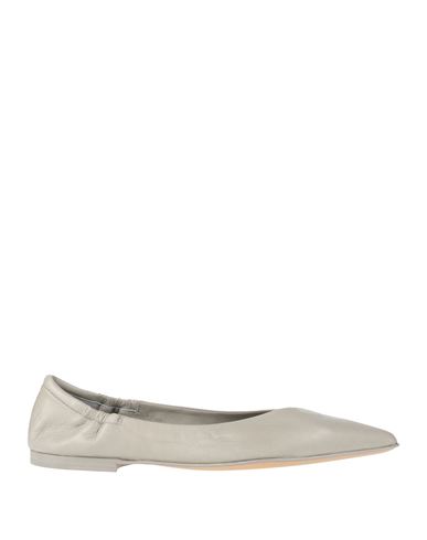 Pomme D'or Woman Ballet Flats Light Grey Size 8 Soft Leather