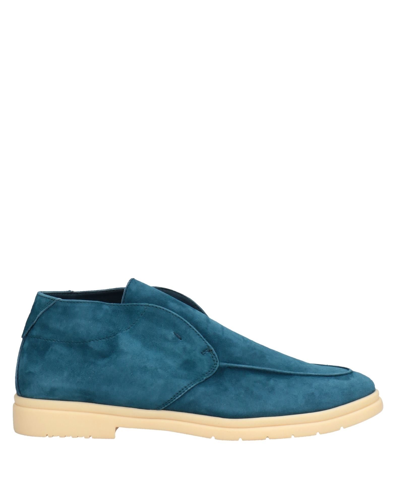 Andrea Ventura Firenze Ankle Boots In Blue