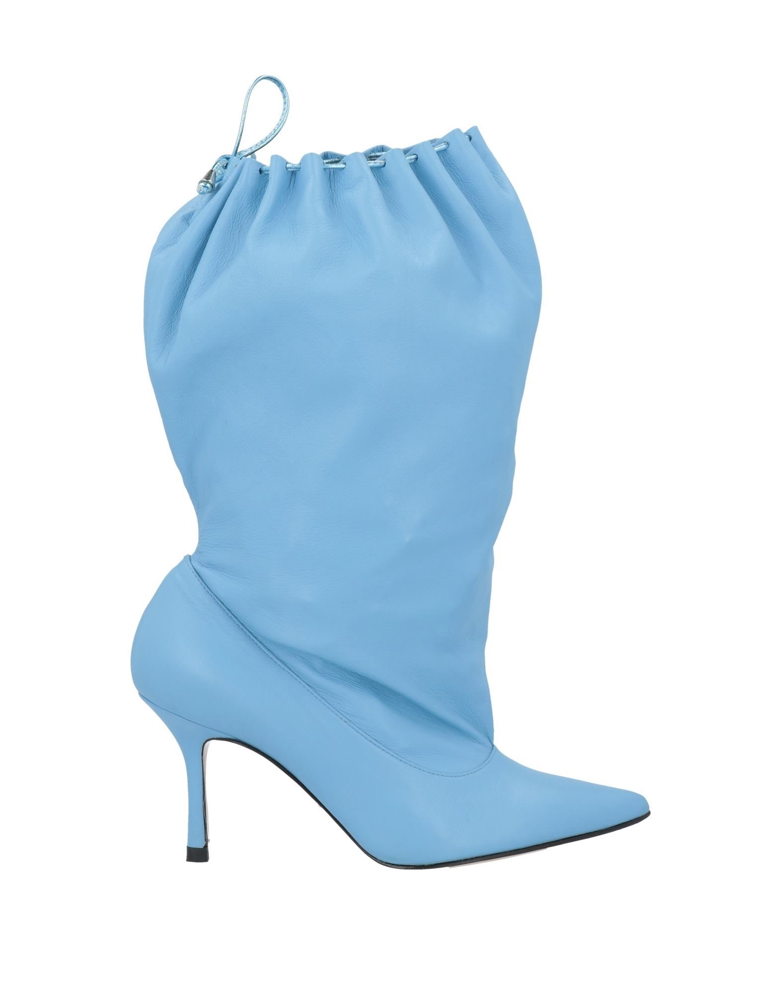 Around The Brand Ankle Boots In Sky Blue