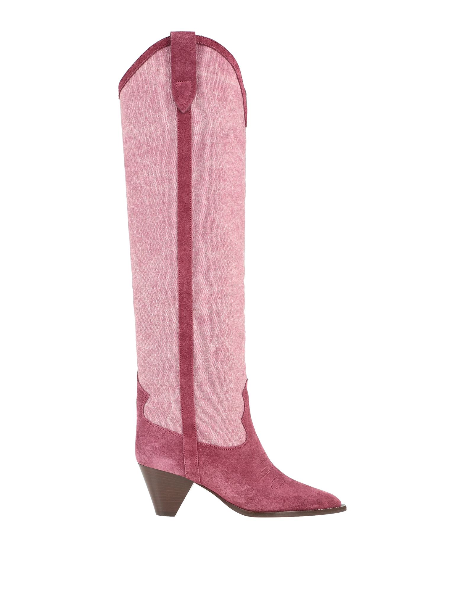 Isabel Marant Lomero Leather Boots In Mauve