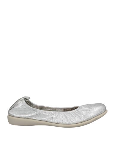 The Flexx Woman Ballet Flats Silver Size 7.5 Soft Leather
