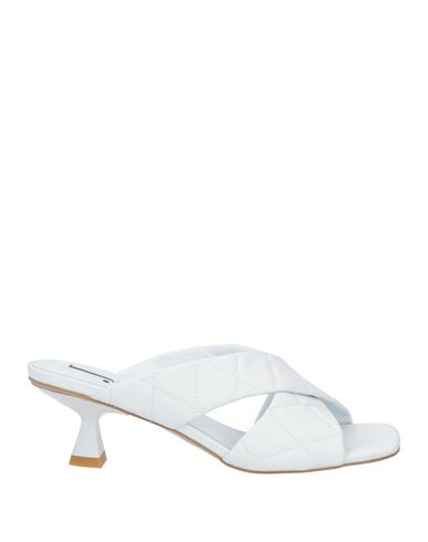 Jeannot Woman Sandals White Size 10 Soft Leather