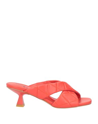 Jeannot Woman Sandals Tomato Red Size 10 Soft Leather