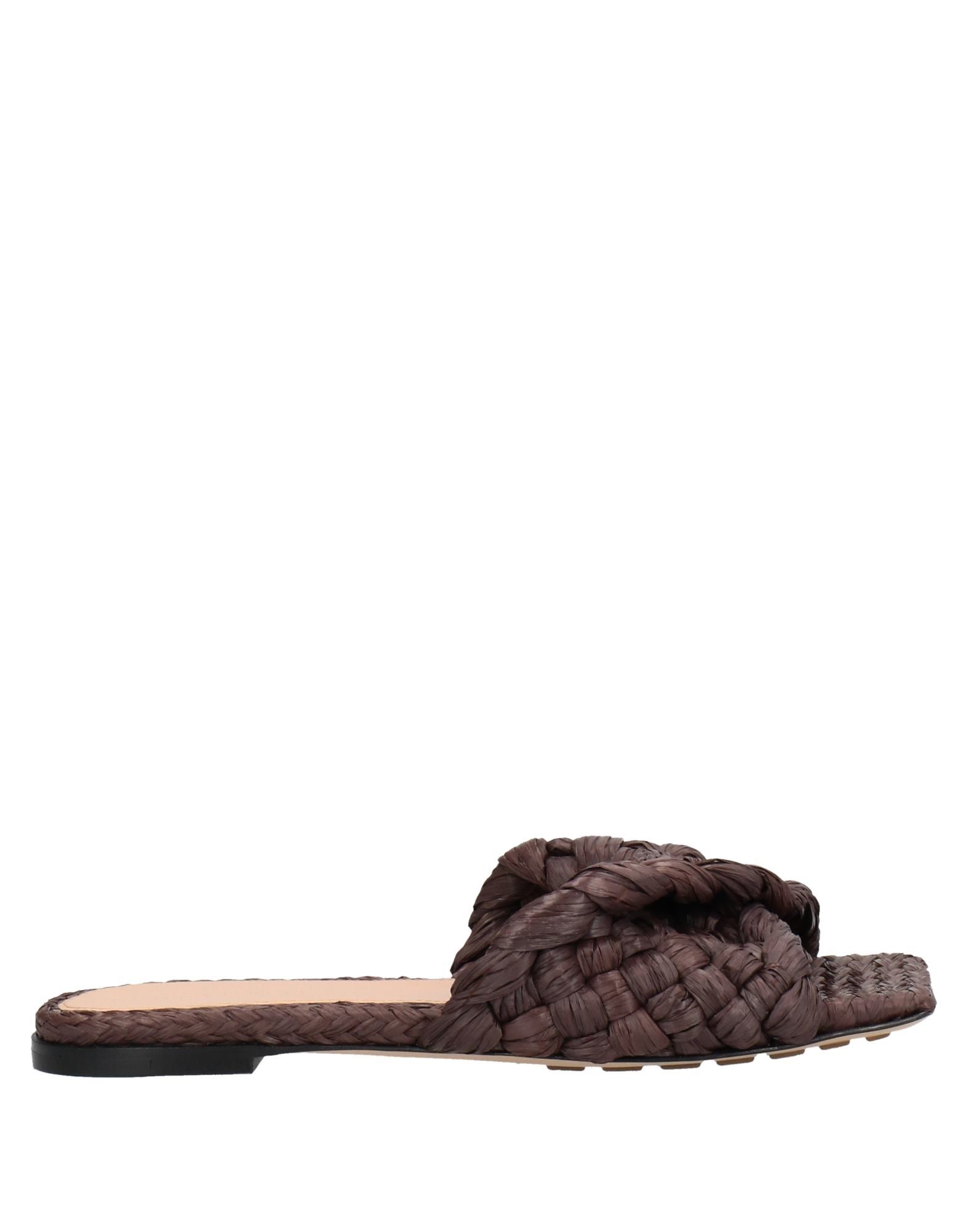 Bottega Veneta Sandals In Dark Brown