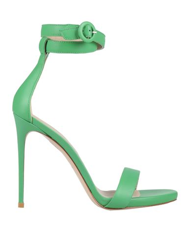 Le Silla Woman Sandals Green Size 8 Soft Leather