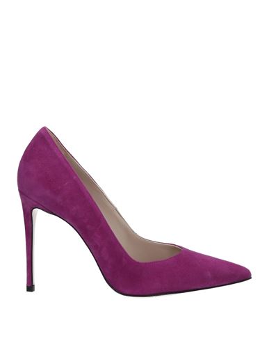 Le Silla Woman Pumps Mauve Size 6 Soft Leather In Purple