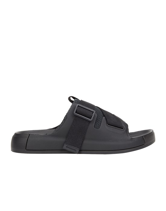 STONE ISLAND SHADOW PROJECT S022S SLIDE-ON SANDAL_CHAPTER 2
LEATHER AND TAPE _STONE ISLAND SHADOW PROJECT WITH ECCO   Sandales Homme Noir