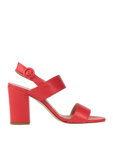 Bianca Di Woman Sandals Coral Size 10 Soft Leather In Red