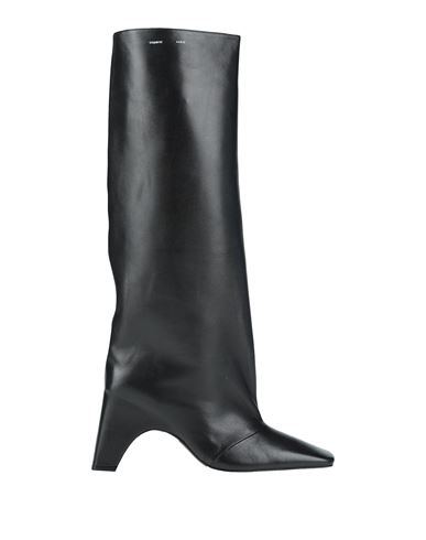 Coperni Bridge 85mm Leather Knee-high Boots In Black