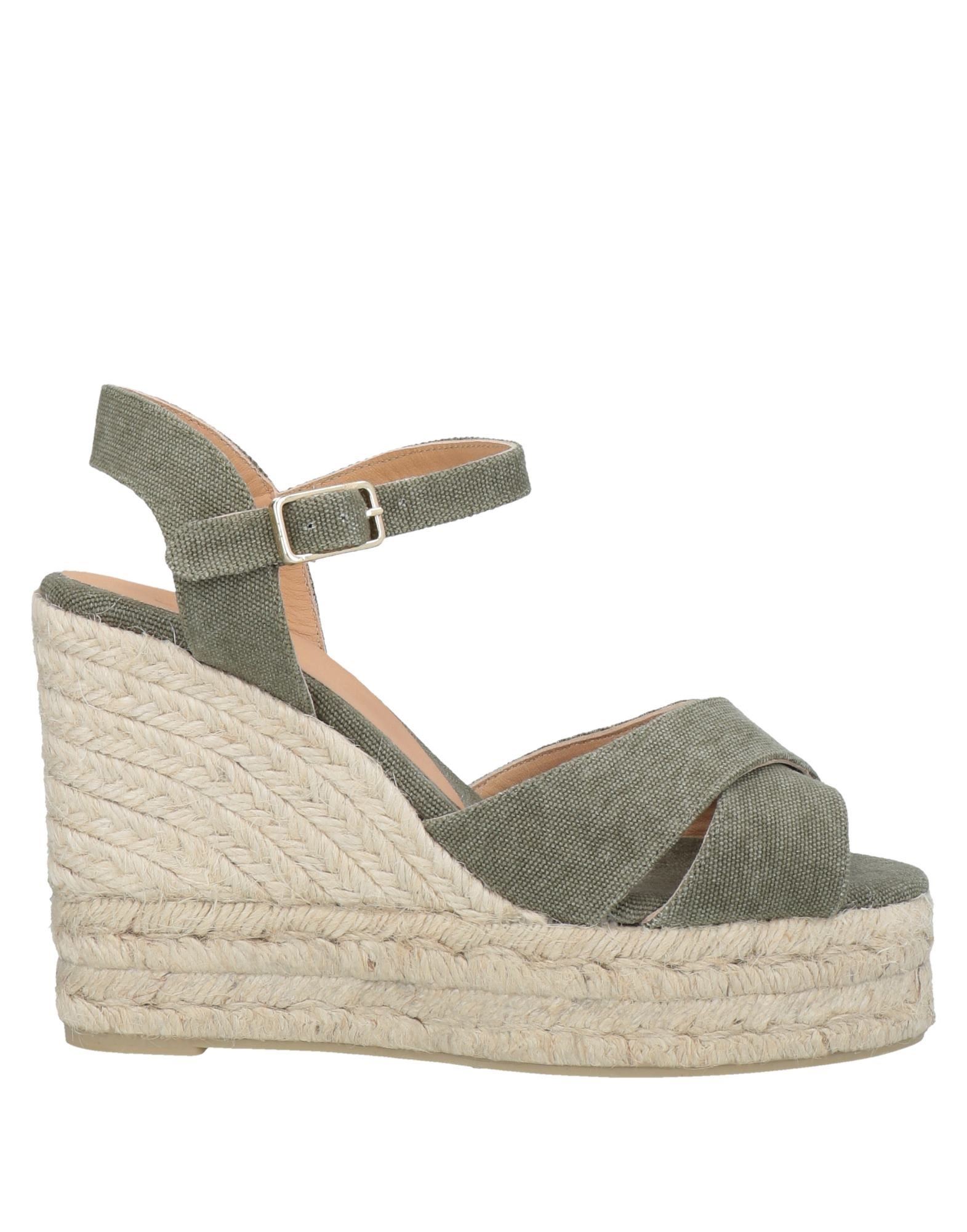 Castaã±er Espadrilles In Military Green