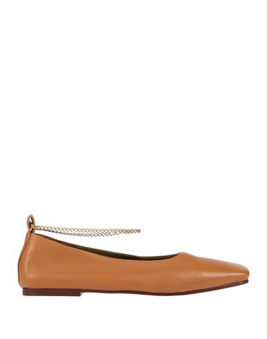 Maria Luca Woman Ballet Flats Tan Size 6 Soft Leather In Brown
